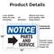 Signmission Parts And Service (Right Arrow), 14 in W x Rectangle, Plastic OS-2PACK-NS-P-1014-L-17136 - alternate 6